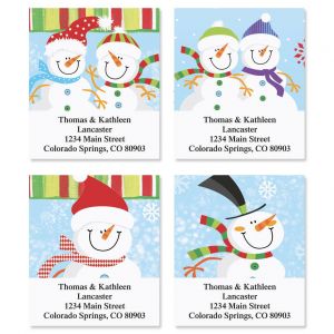 Happy Snowman Select Address Labels  (4 designs)