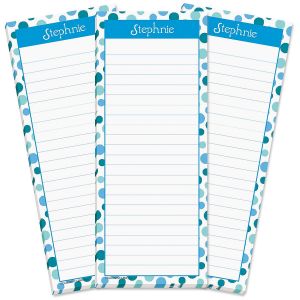 Zippy Dots Lined Shopping List Pads