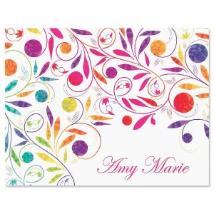Color Swirl Note Cards