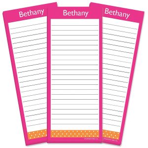Zesty Dots Lined Shopping List Pads