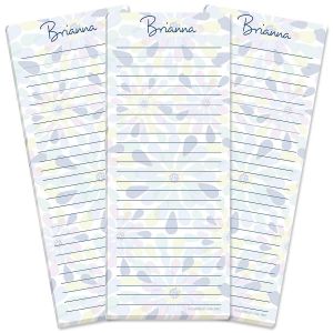 Fresh Blooms Lined Shopping List Pads