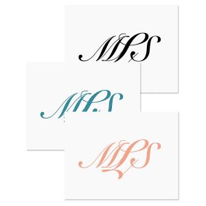 Elegant Monogram Personalized Note Cards