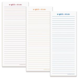 Color Wash Lined Shopping List Pads