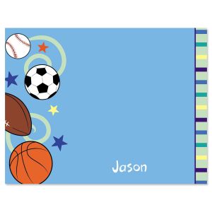 Sports Balls Note Cards