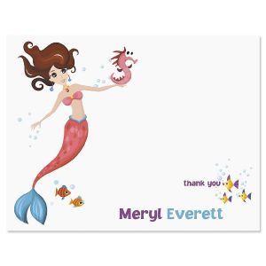 Mermaid Thank You Cards