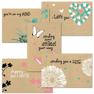 Everyday Kraft Thinking of You Greeting Cards Value Pack