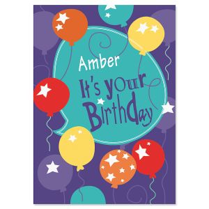 Celebrating You Personalized Birthday Card