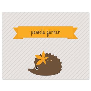Hedgehog Personalized Note Cards