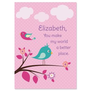 Birdsong Personalized Birthday Card