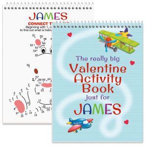 Personalized Really Big Valentine Activity Book