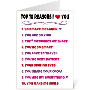 Top Ten List Valentine Create-A-Card