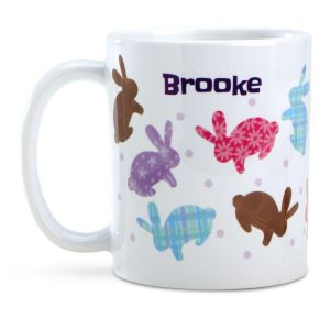 Bunnies Personalized Easter Icons Mug