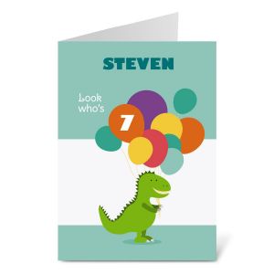 Dinosaur Birthday Create-A-Card