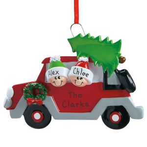 Christmas Tree Caravan Hand-Lettered Christmas Ornament