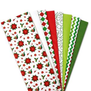 Holiday Prints and Solids Tissue Paper Value Pack