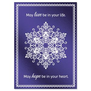 Snowflake Brilliance Deluxe Christmas Cards