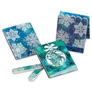 Mini Snowflakes Emery Board Matchbooks - BOGO