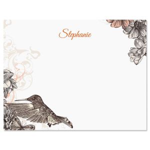 Hummingbird Garden Correspondence Cards