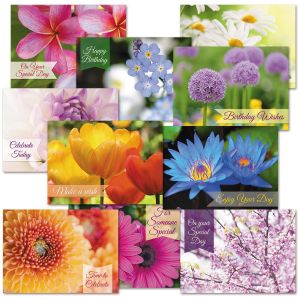 Floral Fantasy Birthday Cards Value Pack