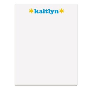 Personalized Playful Name Notepads