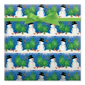 Snowman Blizzard Classic Rolled Gift Wrap