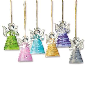 Glass Angel Ornaments