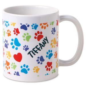 Paw Prints Pet Personalized Mug