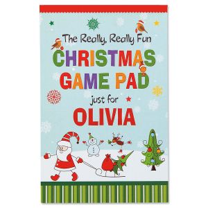 Child's Personalized Christmas Activity Pad