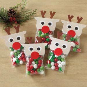 Treat Bags with Reindeer Toppers