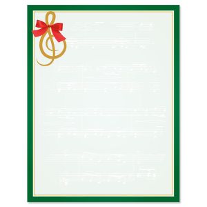 Merry Melody Christmas Letter Papers
