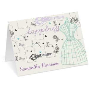 Sew Happy Personalized Note Cards