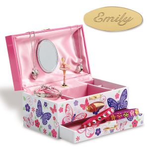 Butterfly Wind-Up Personalized Music Box
