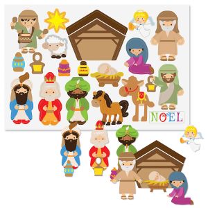 Build-a-Nativity Sticker Sheets - BOGO