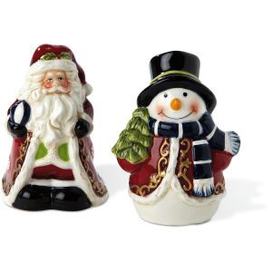 Santa and Snowman Salt & Pepper Shaker Set