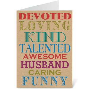 Typography Father's Day Card