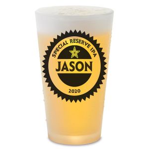 Your Name Personalized Bar Glass