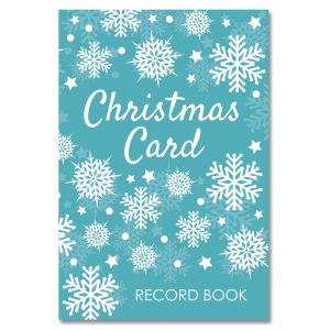 Snowflake Christmas Card Record Book