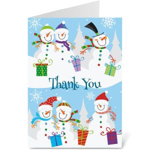 Holiday Thank You Note Cards - BOGO