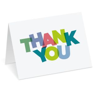 Bold Thank You Note Cards