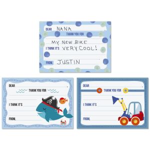 Boys Thank You Cards Value Pack