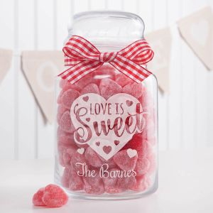 Love Is Sweet Personalized Treat Jar