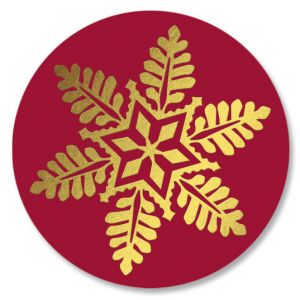 Snowflake Wreath Seals