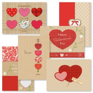 Kraft Heart Valentine's Day Cards and Seals