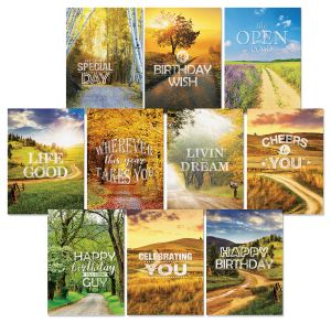 Open Road Birthday Greeting Cards Value Pack