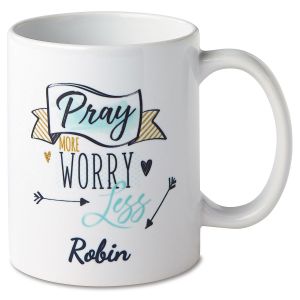 Personalized Pray More Mug