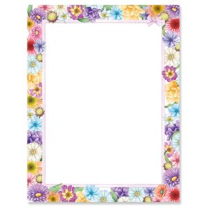 Spring Floral Letter Papers