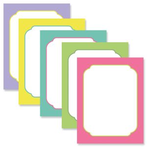 Color Borders Letter Papers (5 Colors)