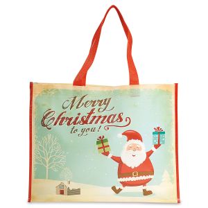 Retro Santa Large Shopping Tote Bag - BOGO