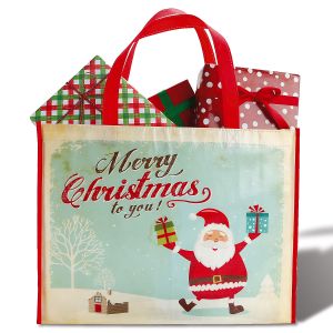 Retro Santa Large Shopping Tote Bag - BOGO