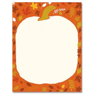 Pumpkin Head Halloween Letter Papers